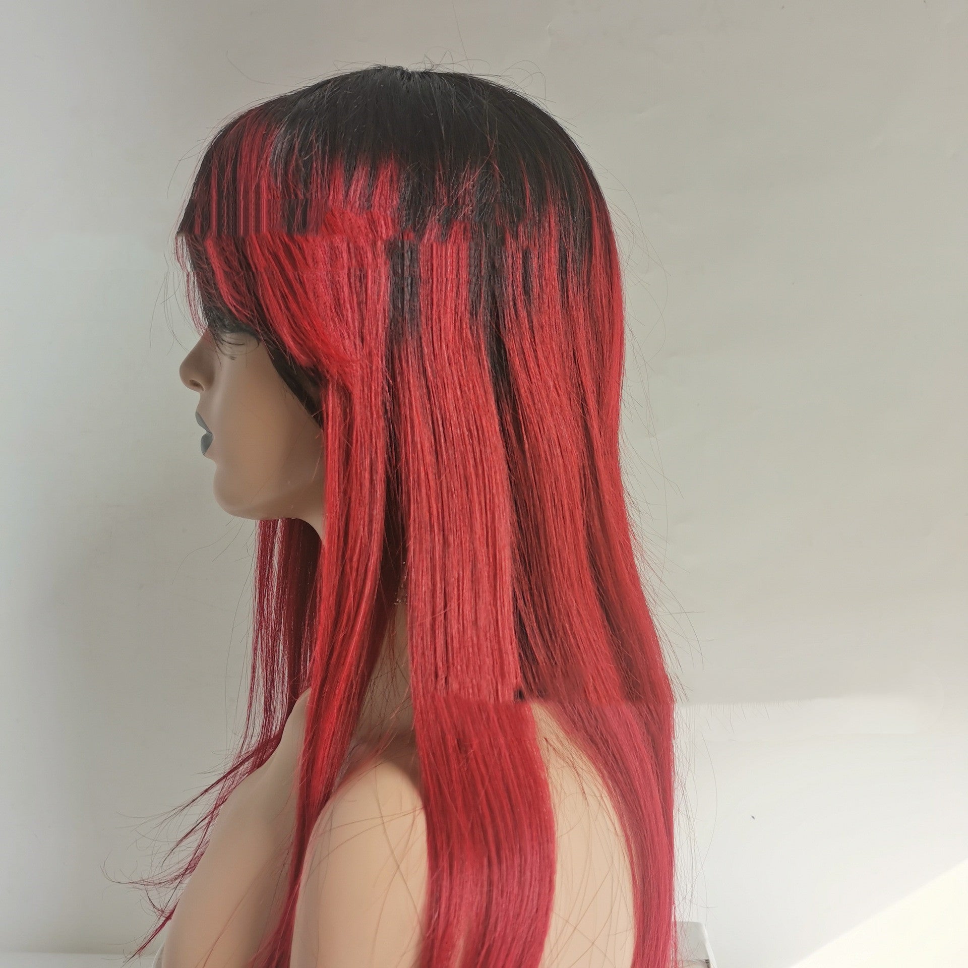 Wig Factory Real Human Hair Wig Mechanism Headgear Hair Wig Wig Factory Real Human Hair Wig Mechanism Headgear Hair Wig
